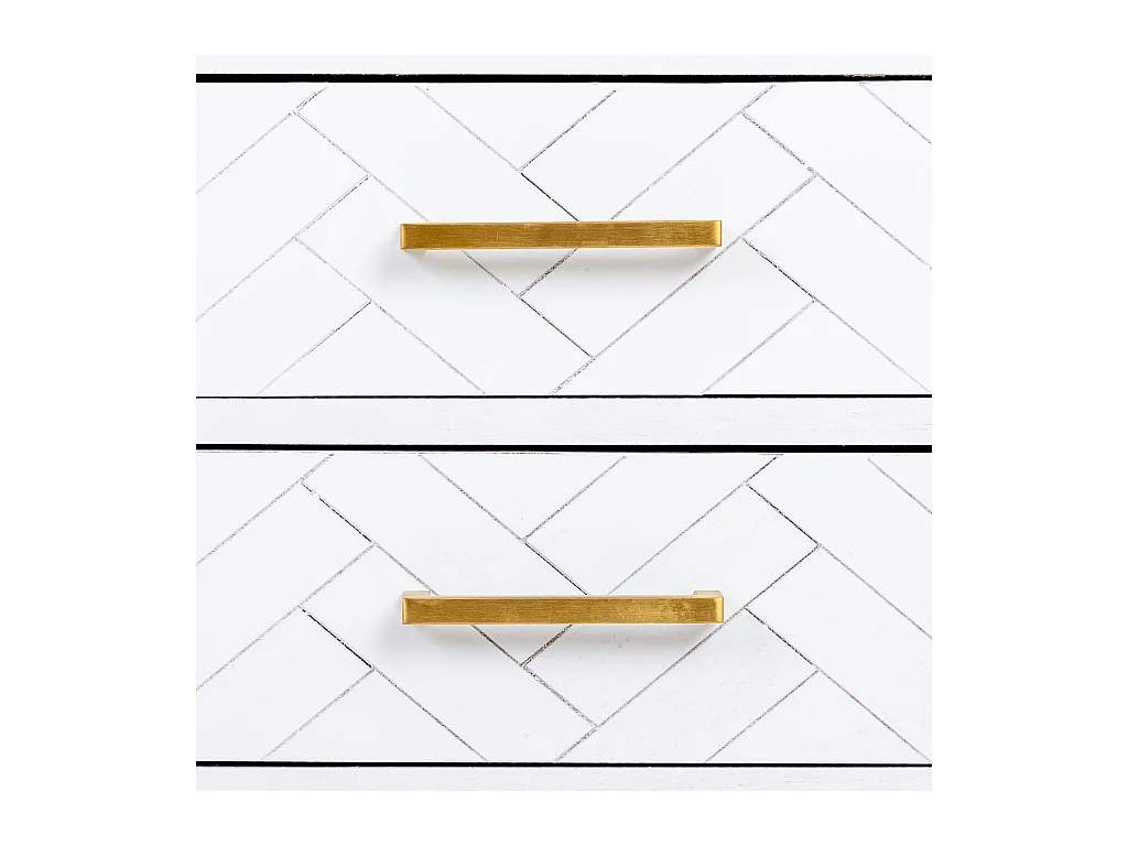 Cómoda com 4 gavetas, madeira e metal, 42x36,5x105h cm