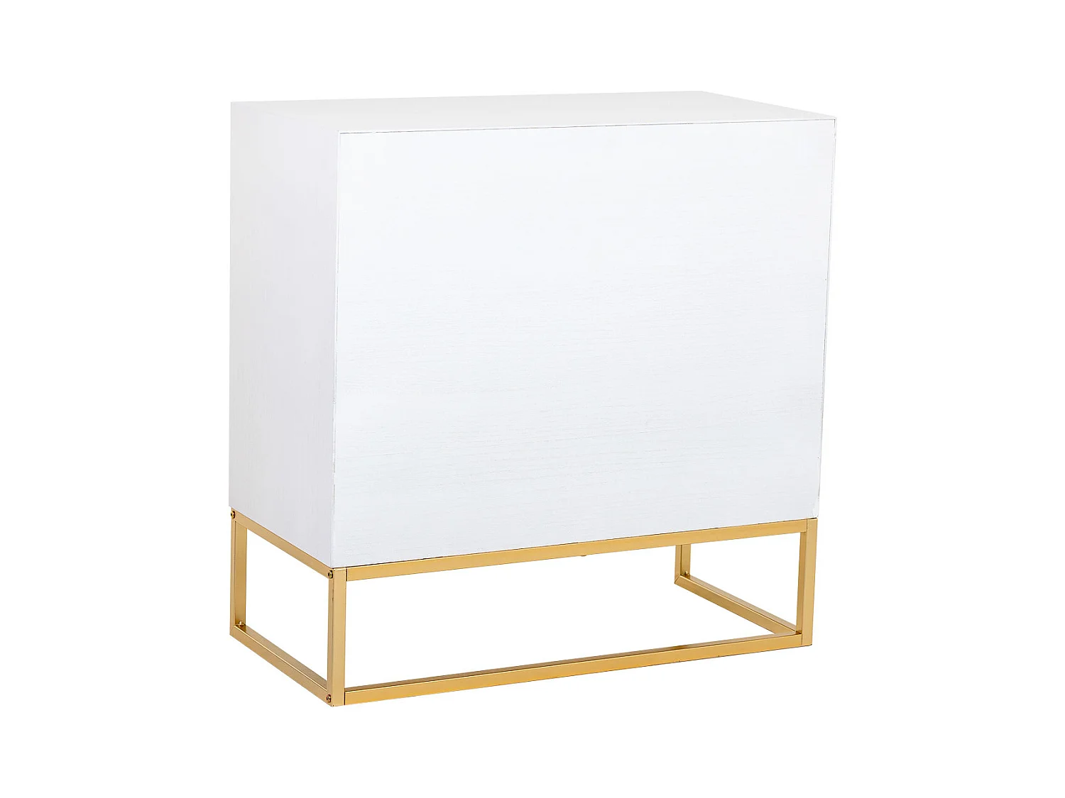 Cómoda de 4 cajones madera y metal 80x39.5x81h cm