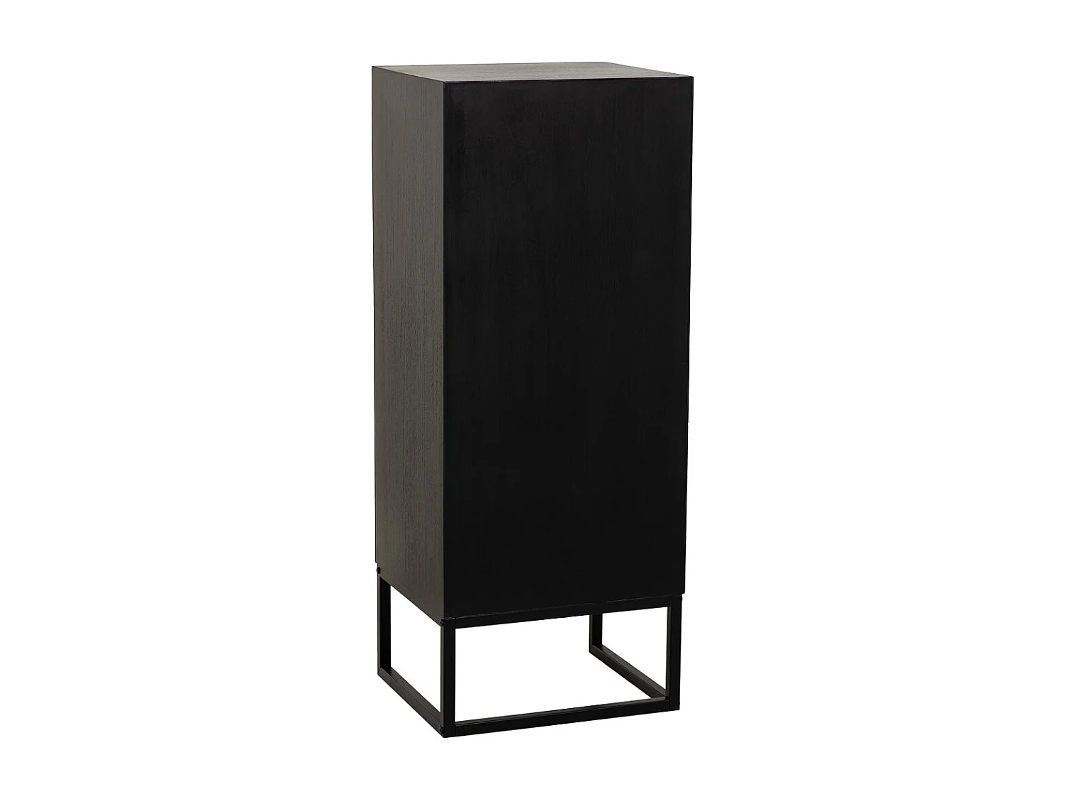 Kommode mit 4 Schubladen, Holz und Metall, 42x36,5x105h cm