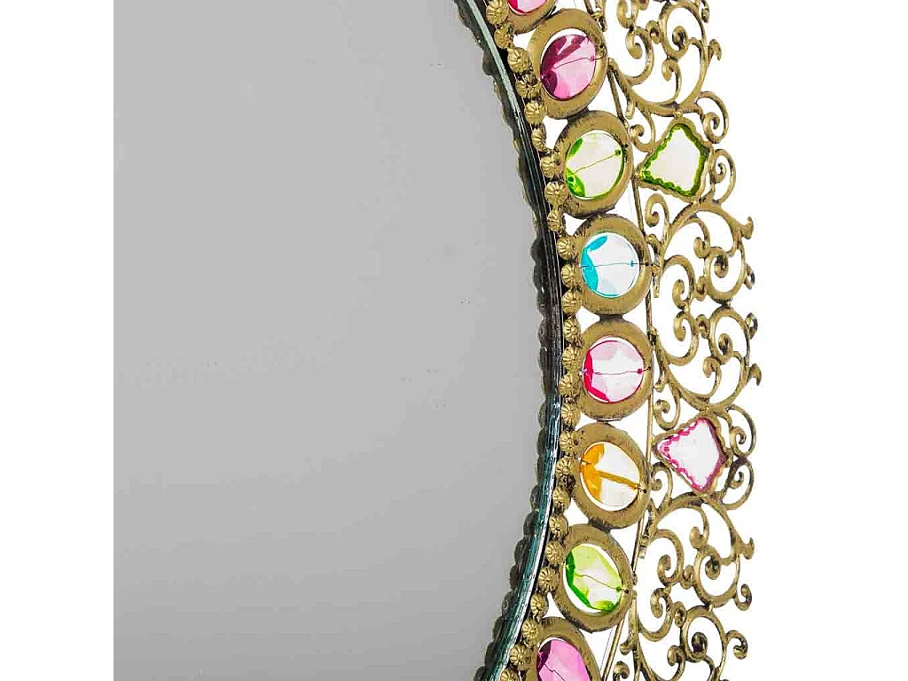 Espejo con cristal acrilico de colores D60x60