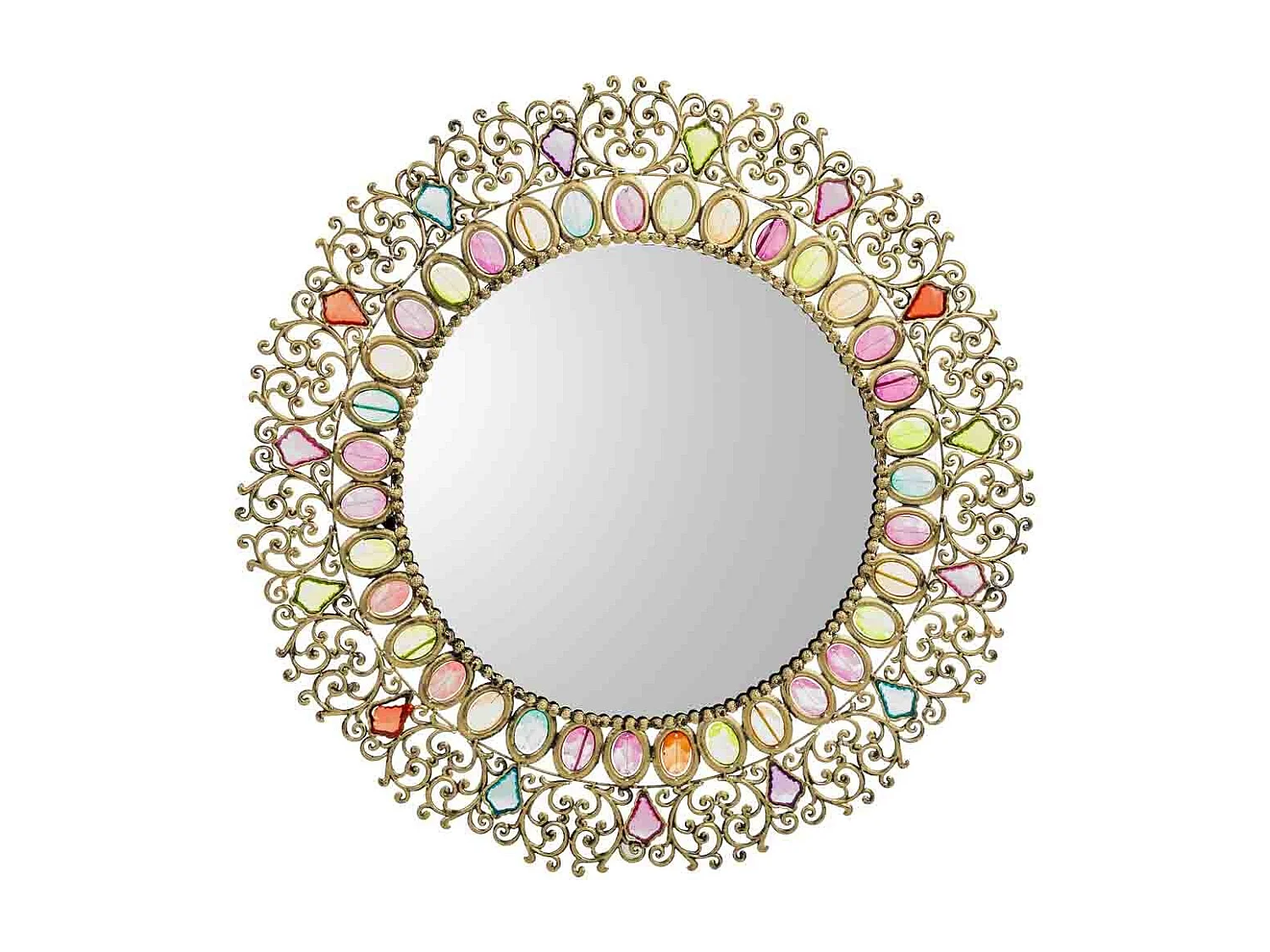 Spiegel mit farbigem Acrylglas