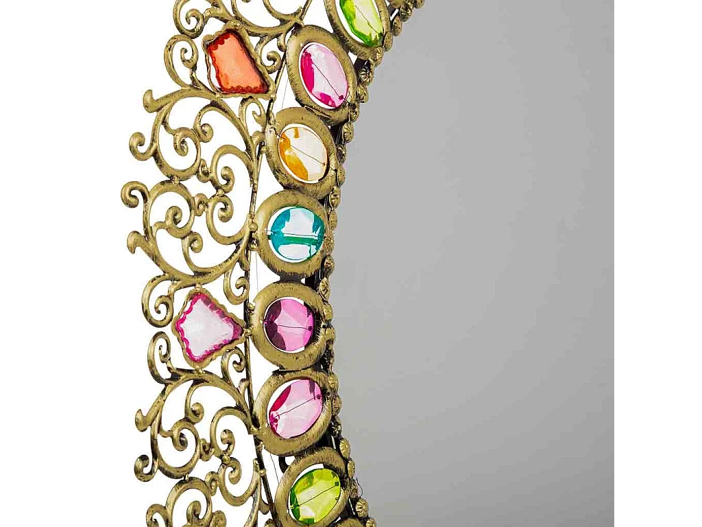 Spiegel mit farbigem Acrylglas