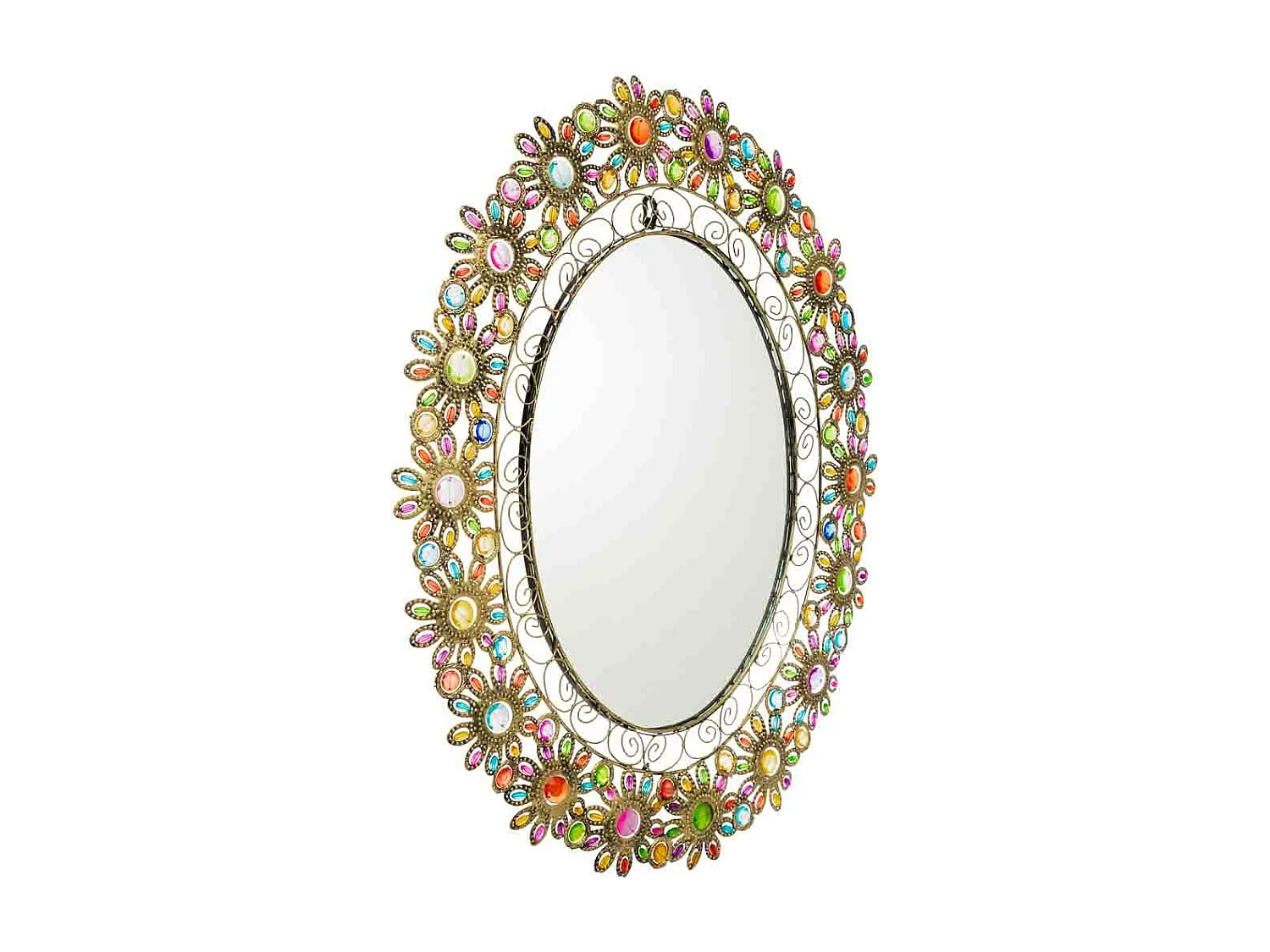 Spiegel mit farbigem Acrylglas