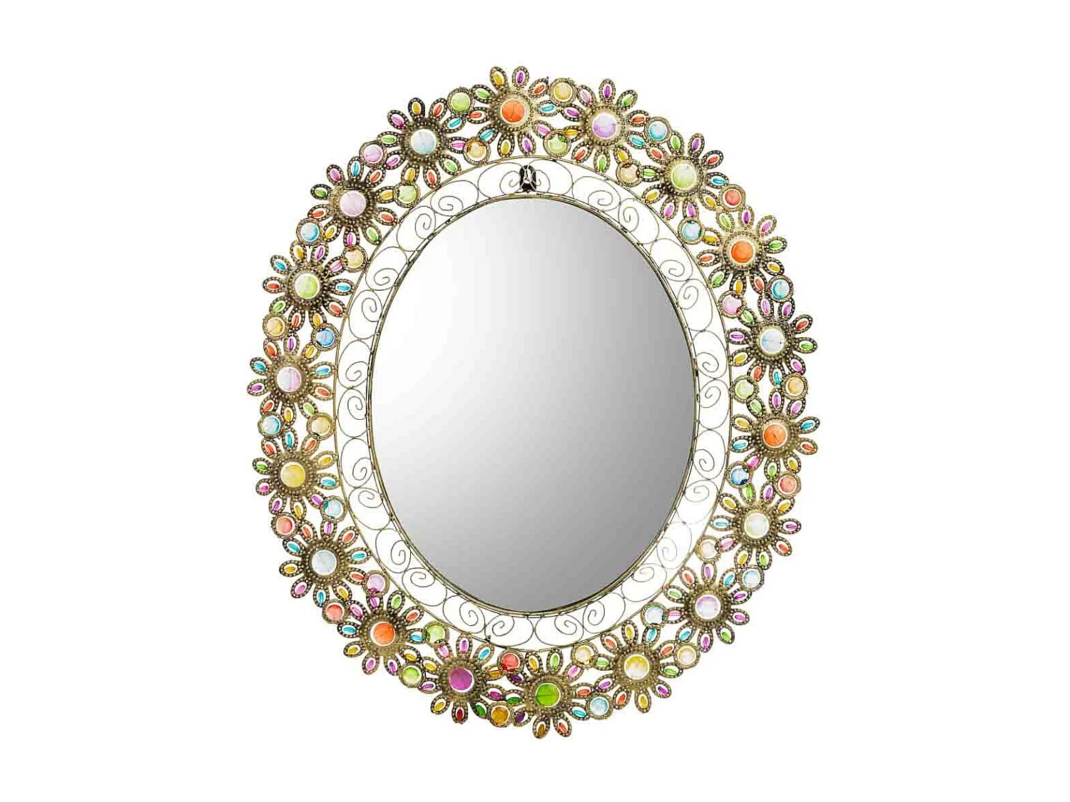 Spiegel mit farbigem Acrylglas