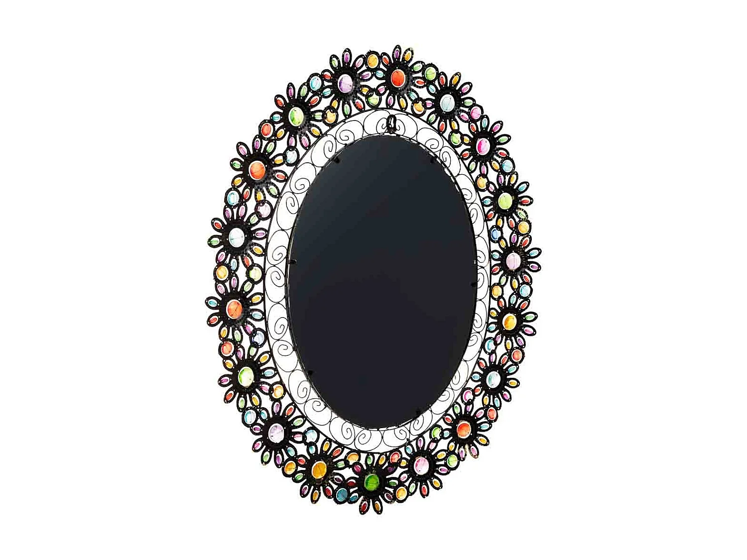 Spiegel mit farbigem Acrylglas