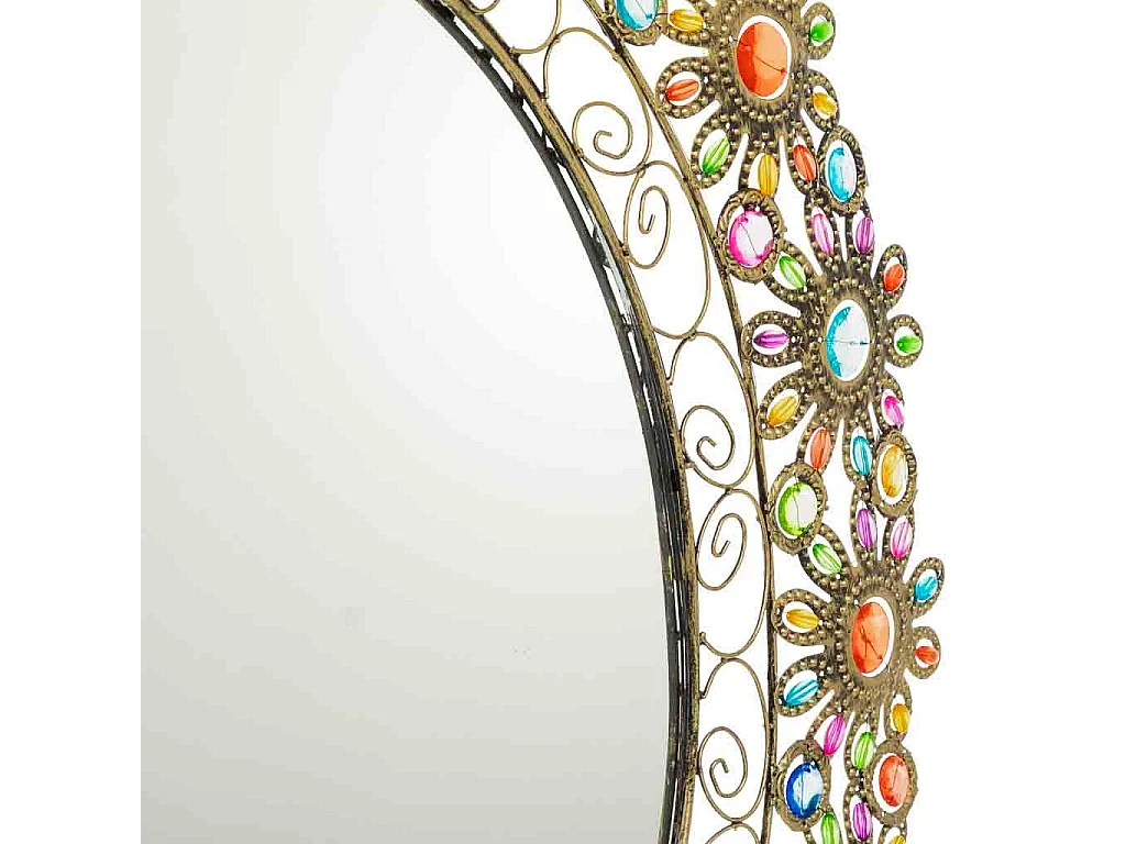 Espejo con cristal acrilico de colores D55x55