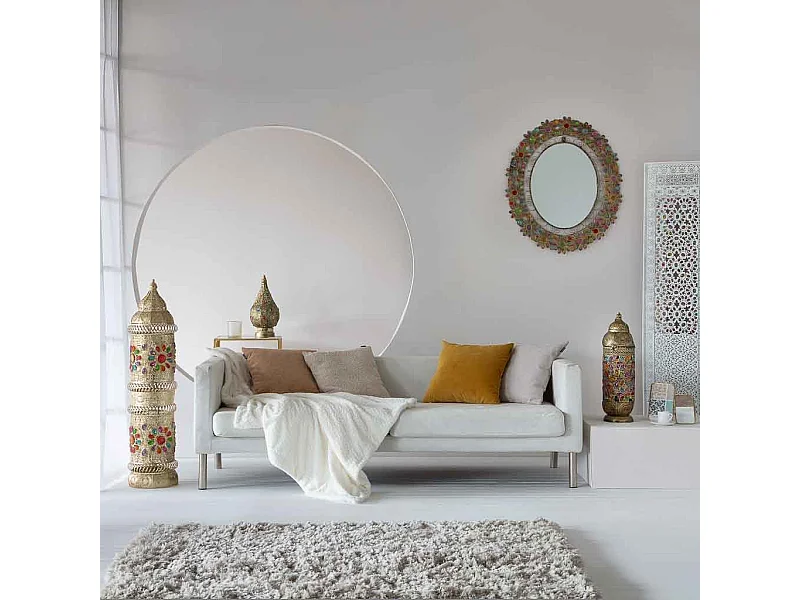 Spiegel mit farbigem Acrylglas