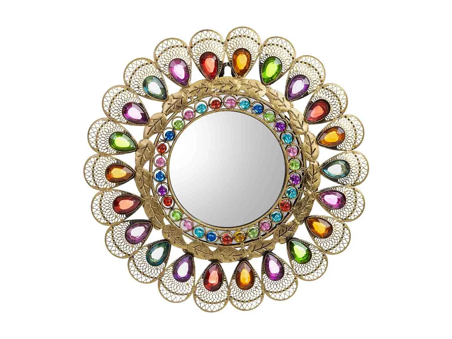 Spiegel mit farbigem Acrylglas