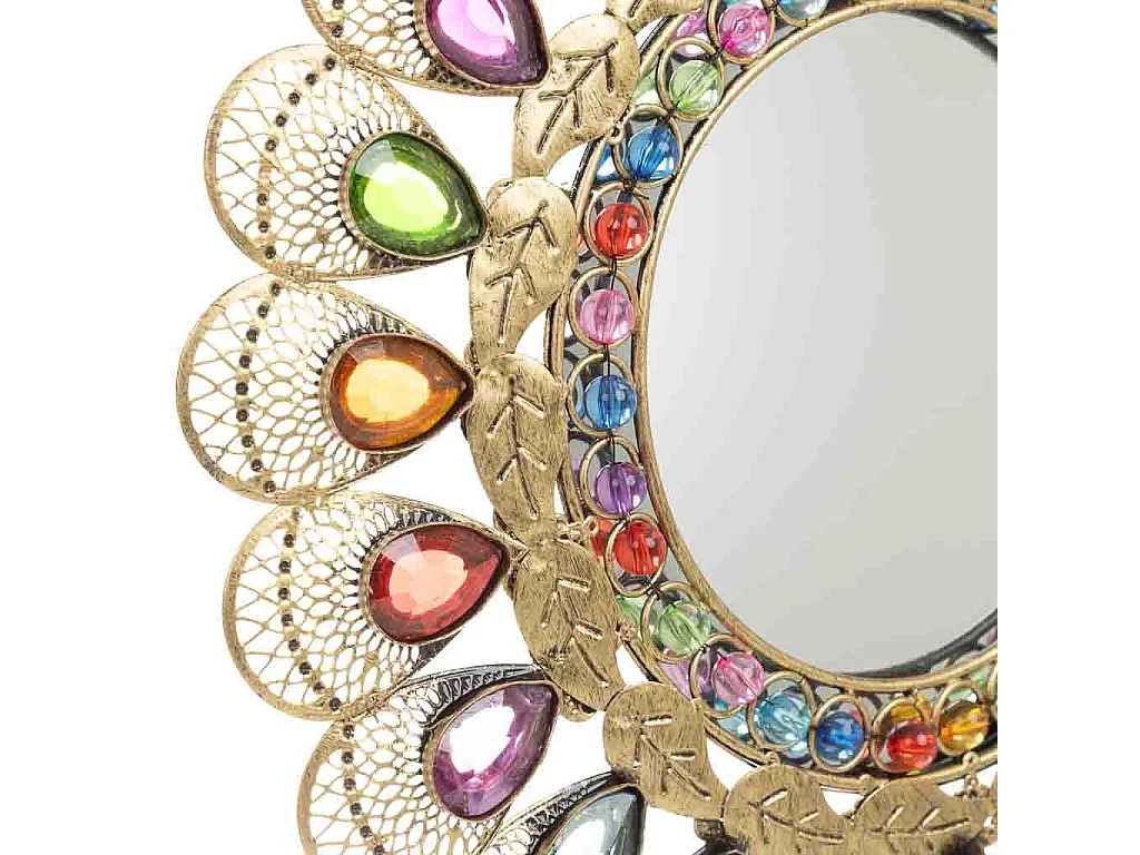 Spiegel mit farbigem Acrylglas