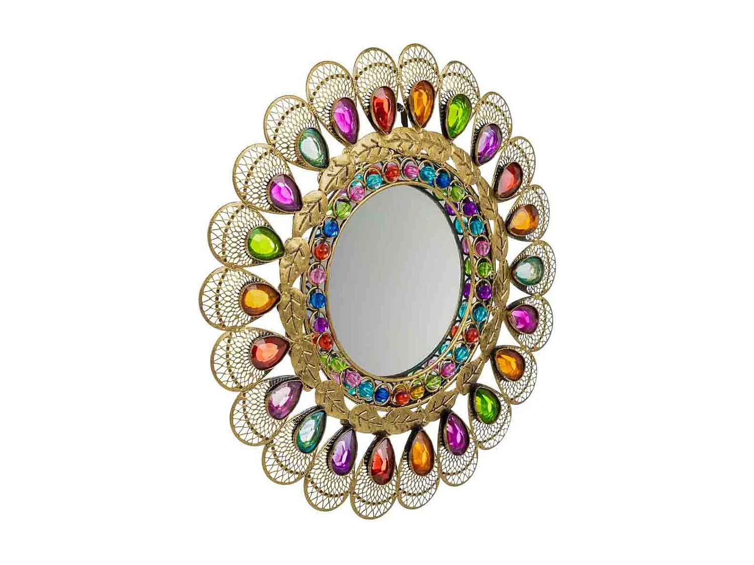 Spiegel mit farbigem Acrylglas