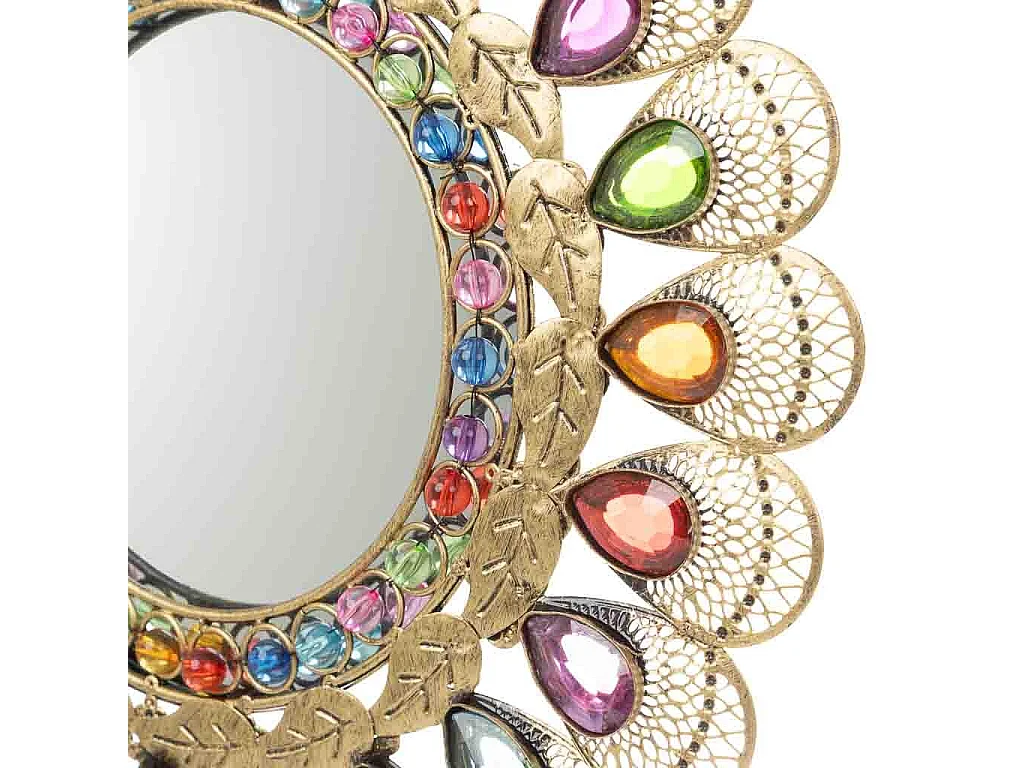 Spiegel mit farbigem Acrylglas