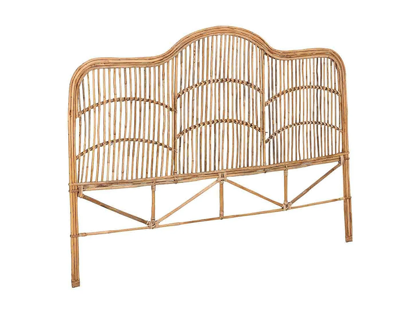 Cabecero de cama de caña 178x02x127h cm