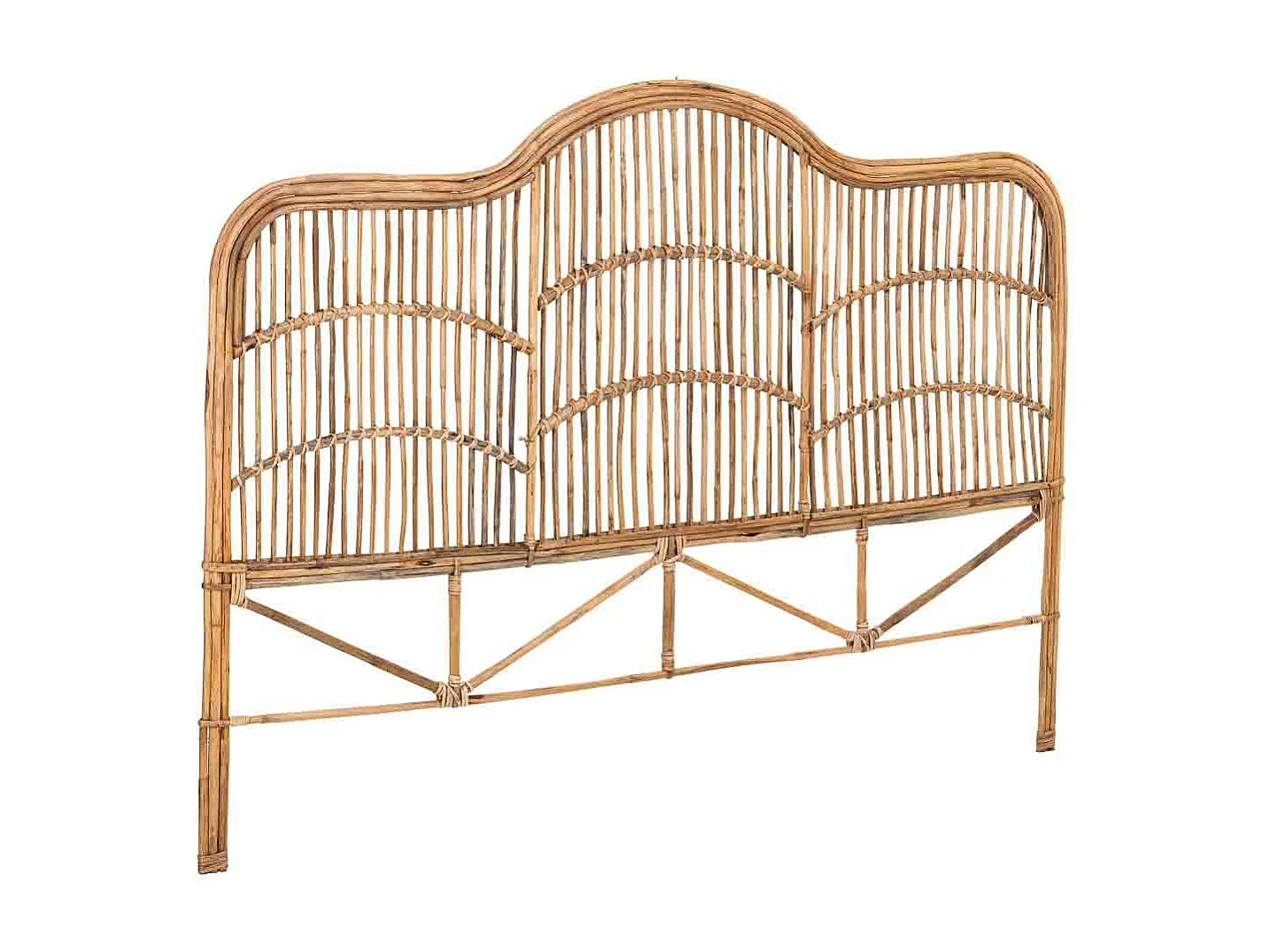 Cabecero de cama de caña 178x02x127h cm