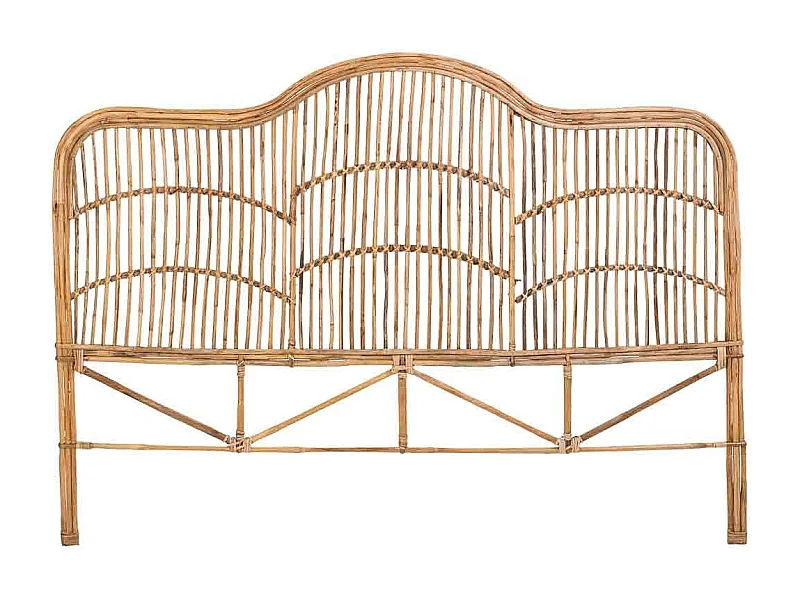 Cabeceira de cama em cana 178x02x127h cm