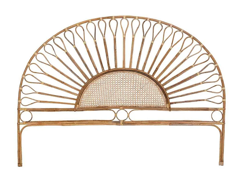 Cabeceira de cama em cana 178x02x127h cm