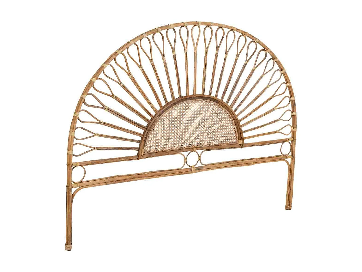 Testiera letto in canna 178x02x127h cm