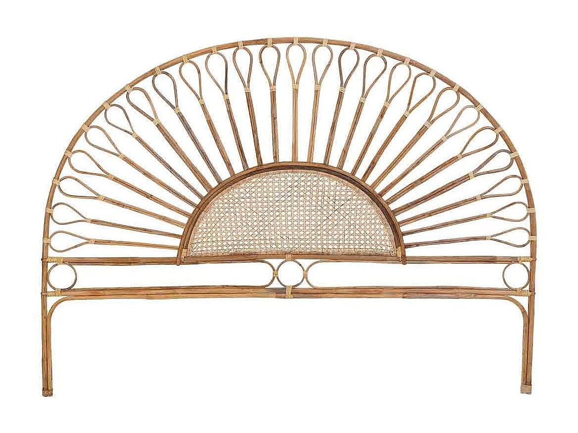 Cabeceira de cama em cana 178x02x127h cm