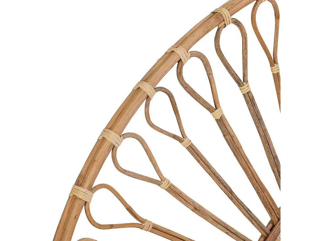 Cabeceira de cama em cana 178x02x127h cm