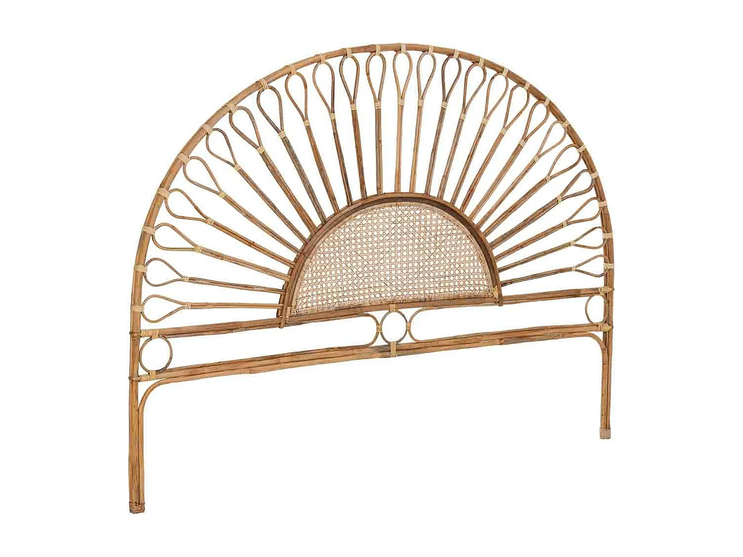 Testiera letto in canna 178x02x127h cm