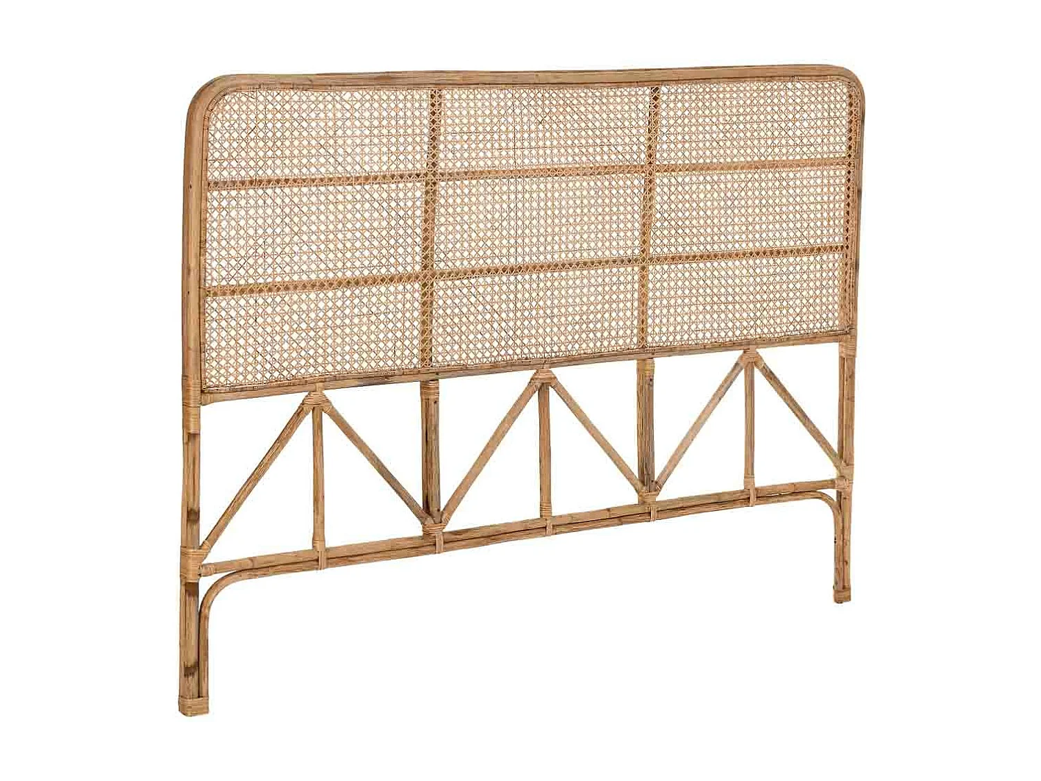 Testiera letto in canna 178x02x127h cm