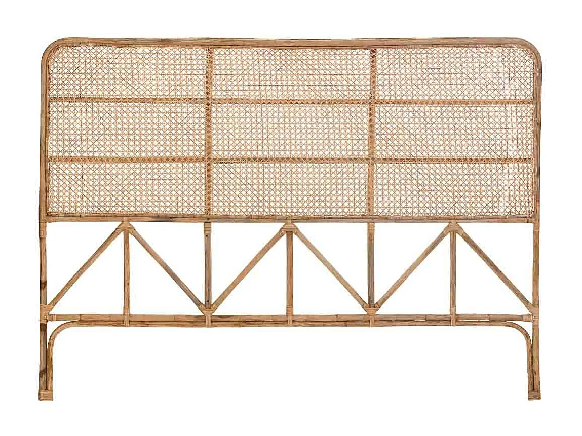 Cabeceira de cama em cana 178x02x127h cm