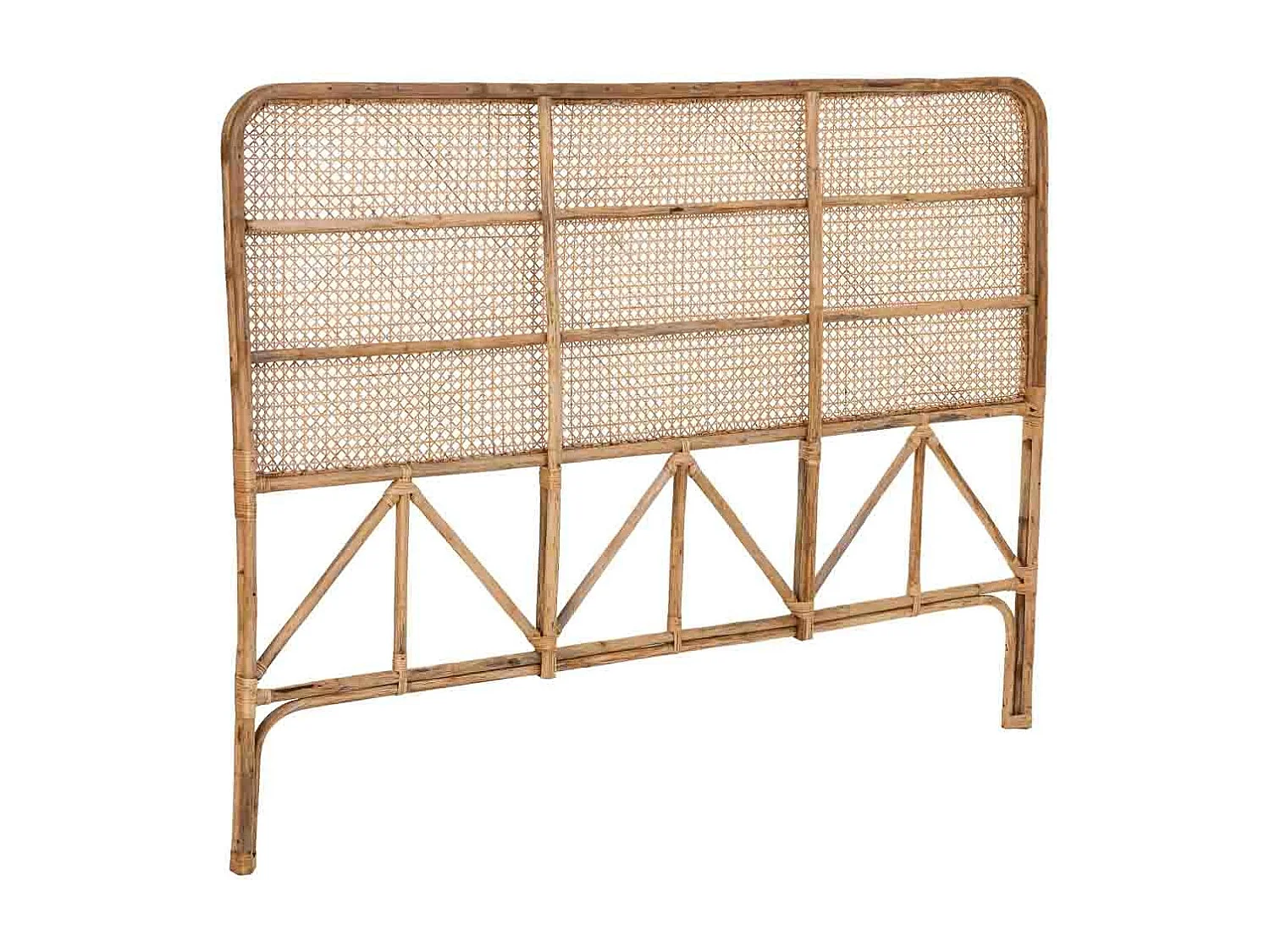 Cabeceira de cama em cana 178x02x127h cm