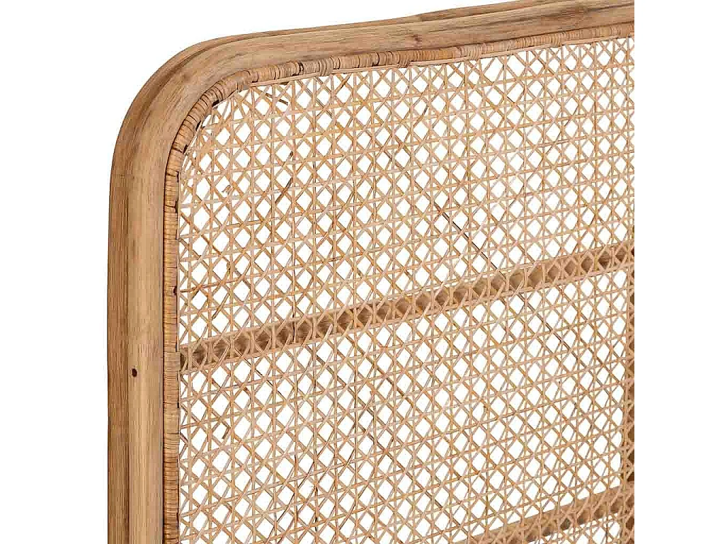 Cabeceira de cama em cana 178x02x127h cm
