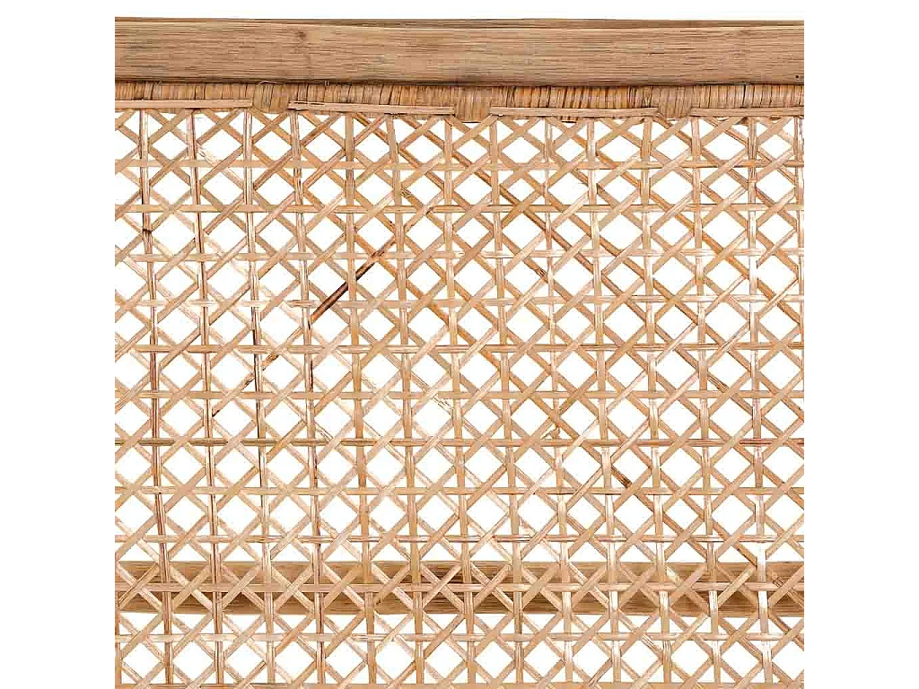 Cabeceira de cama em cana 178x02x127h cm