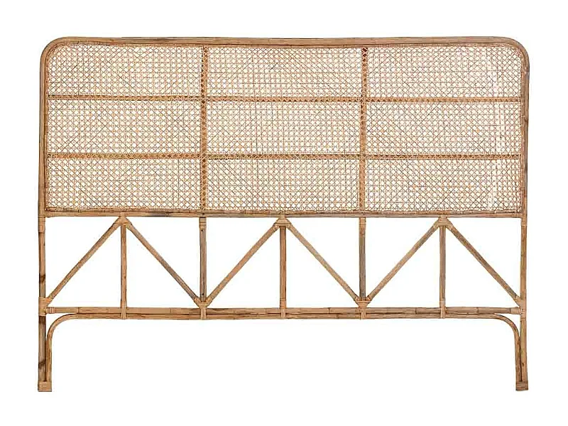 Cabeceira de cama em cana 178x02x127h cm