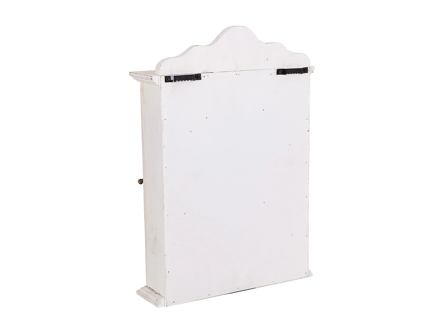 Cassetta portachiavi in legno bianco 25x7,5x36h