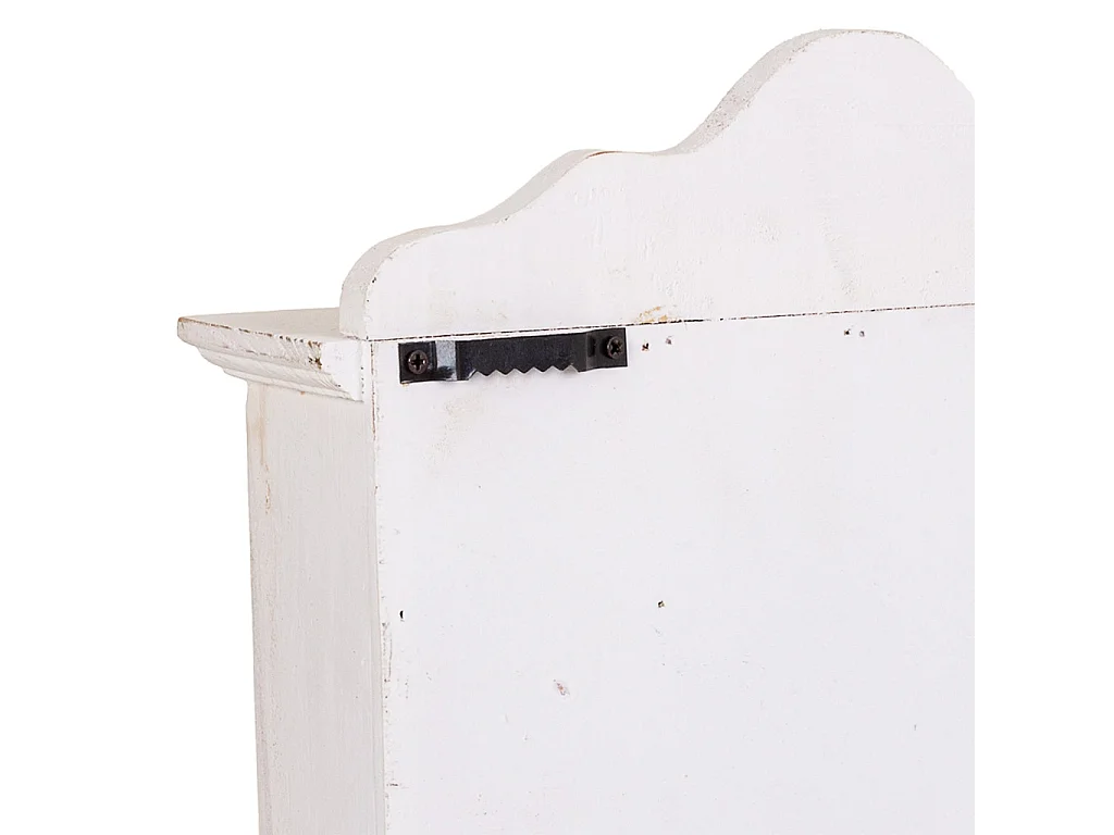 Porta-chaves de madeira branca 25x7,5x36