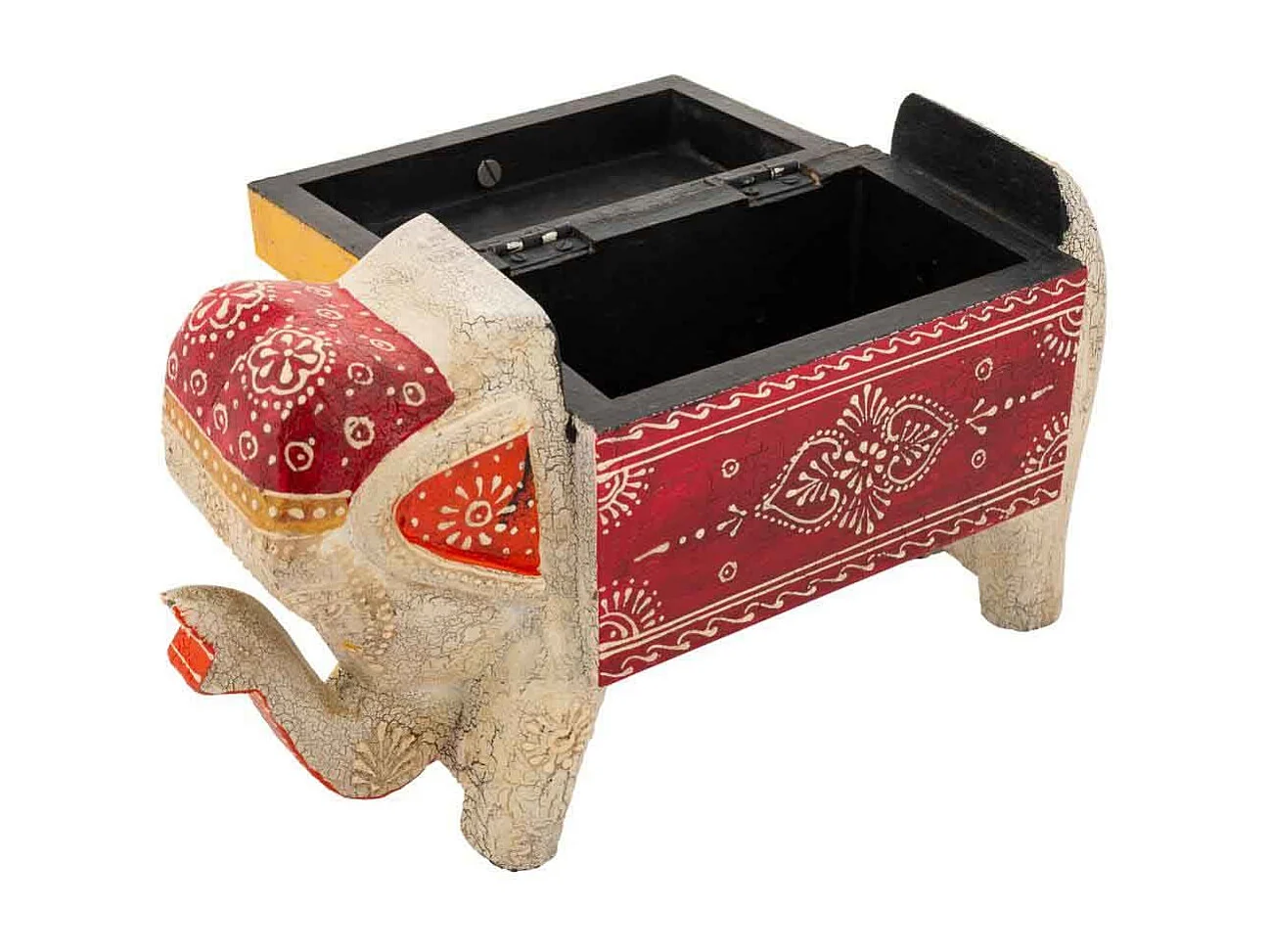 Caixa de jóias em madeira 27x10x16h cm