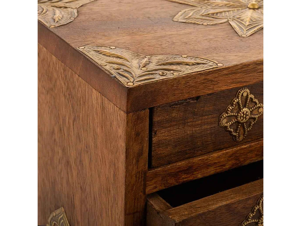 Coffret à bijoux en bois avec 7 tiroirs 23x12,7x31,5h cm