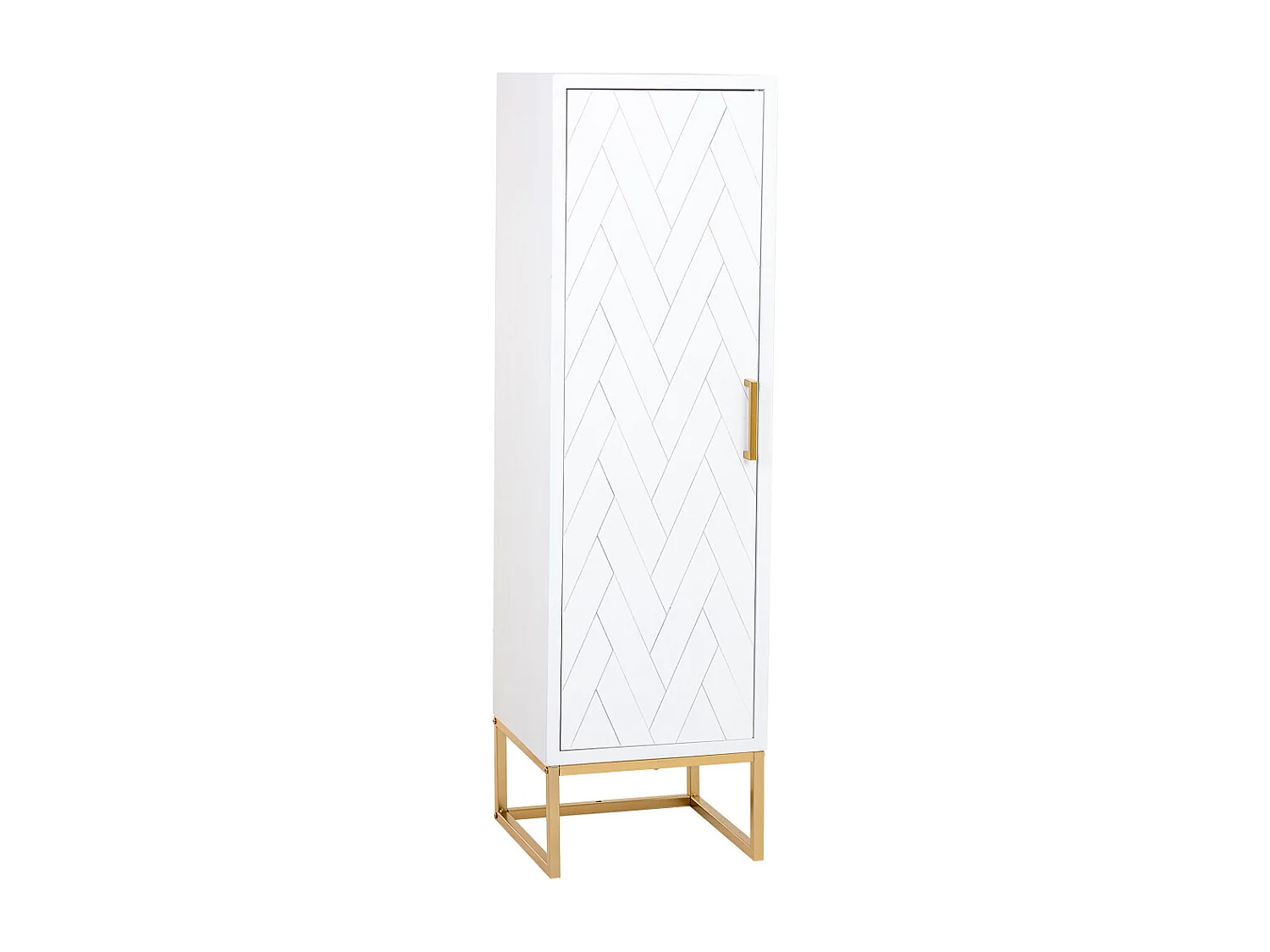 Mobiletto in legno e metallo a 3 ripiani 40,5x37x139,5