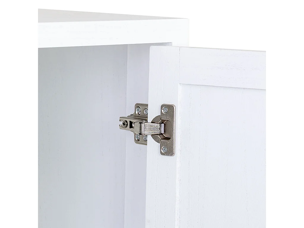 Armario 2 puertas madera y metal 80x40x150h cm