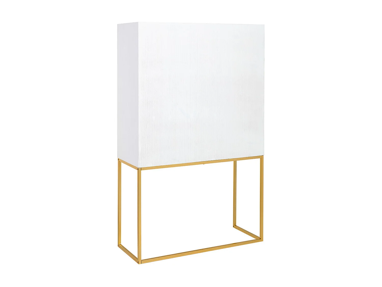 Armoire 2 portes en bois et métal 100x40x160h cm