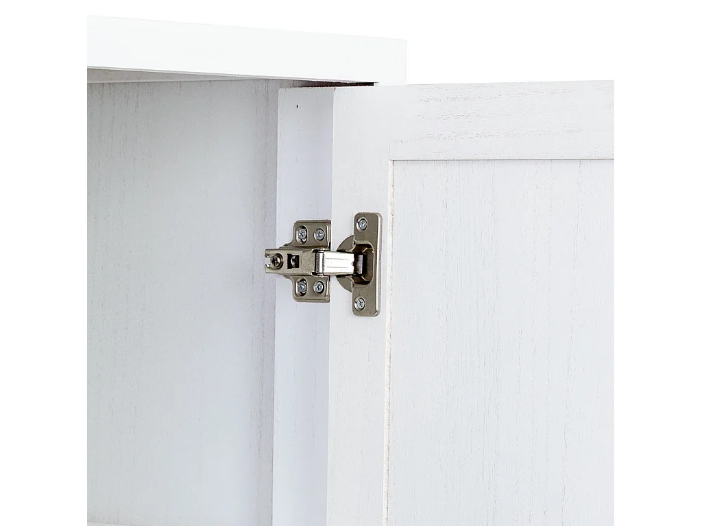 Armoire 2 portes en bois et métal 100x40x160h cm