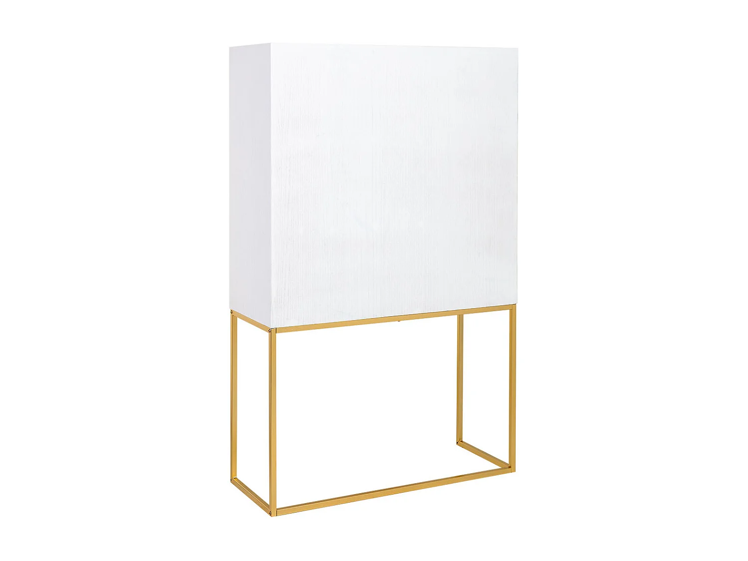 Armadio 2 ante in legno e metallo 100x40x160h cm