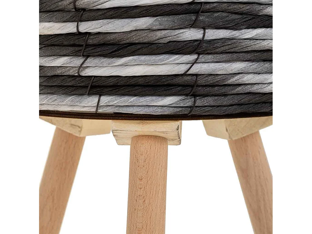 Jardinière en métal et fibre D25,5x16/39,5h cm