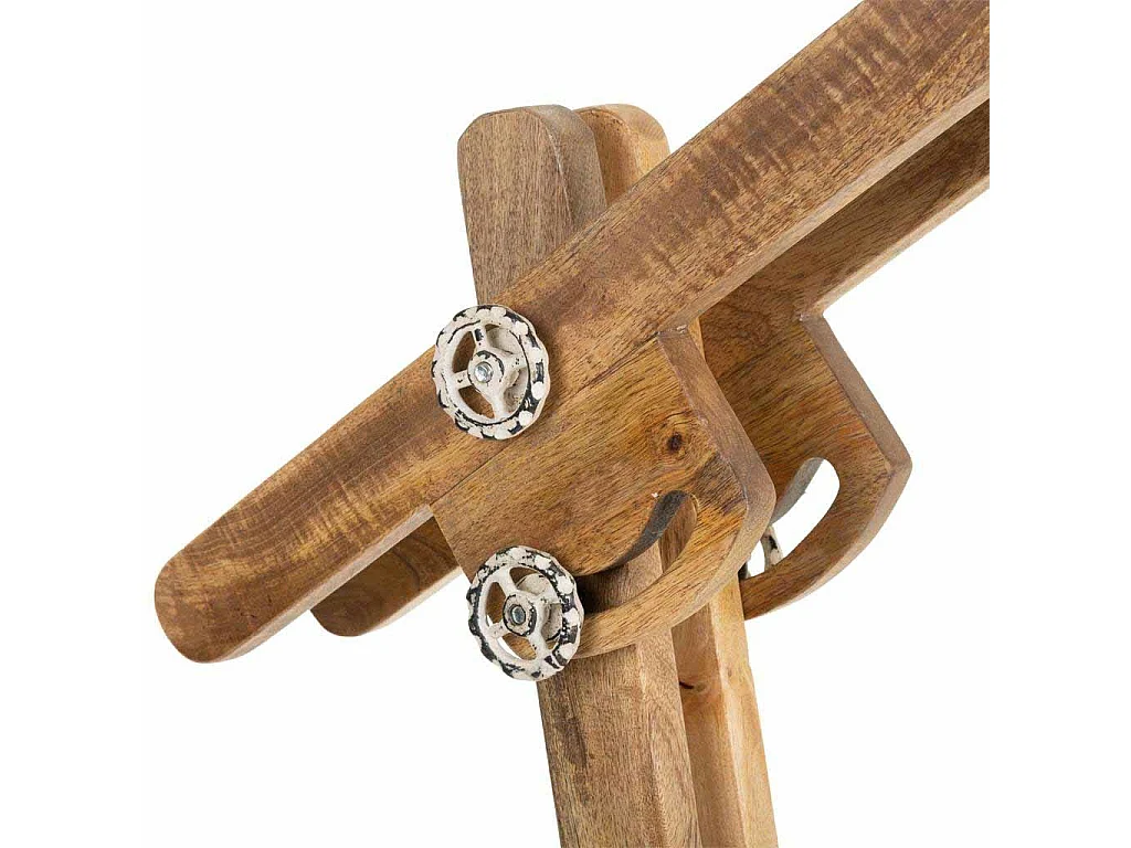 Lampadaire en bois et métal 26x70x125h cm