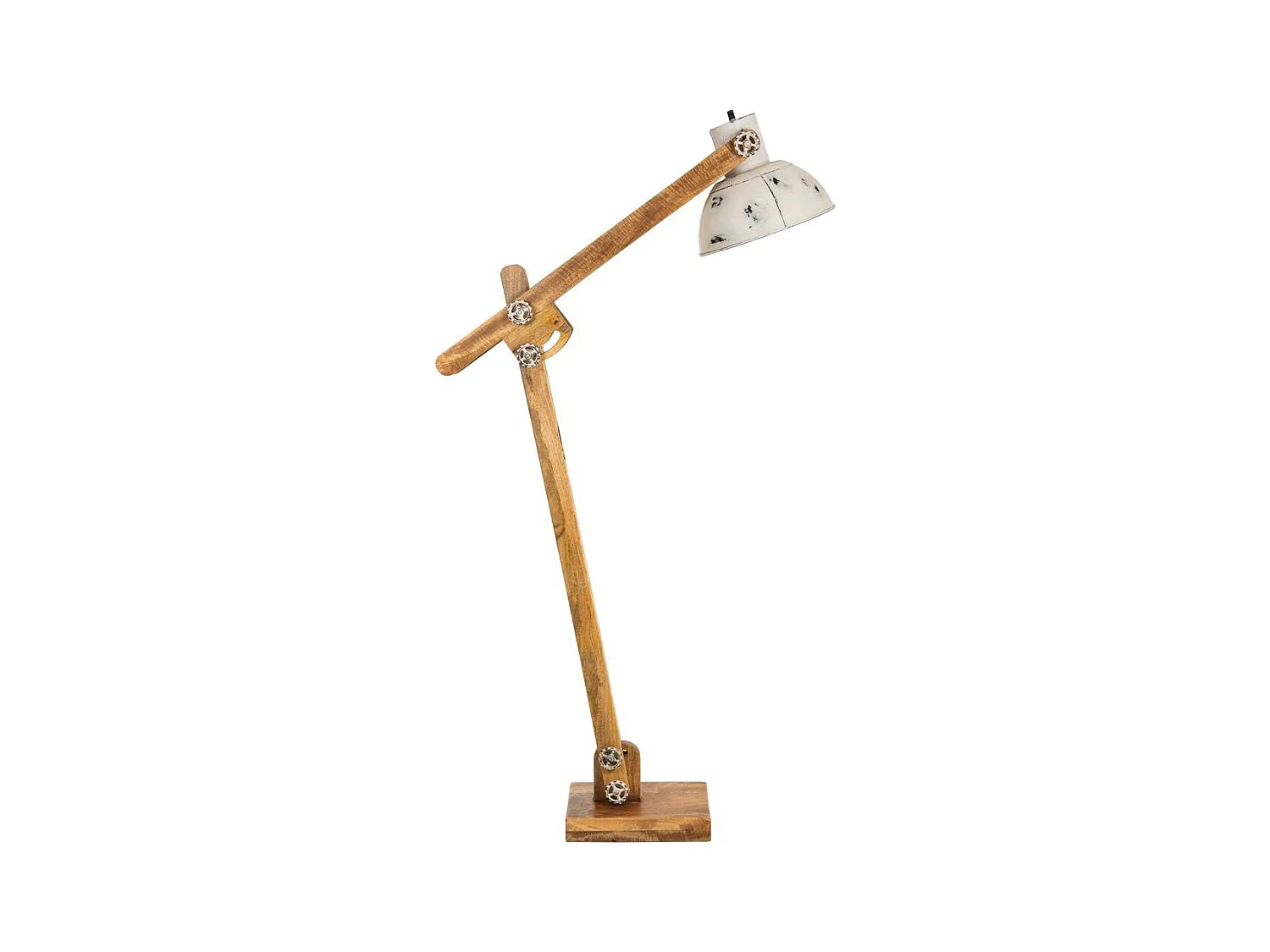 Lampadaire en bois et métal 26x70x125h cm
