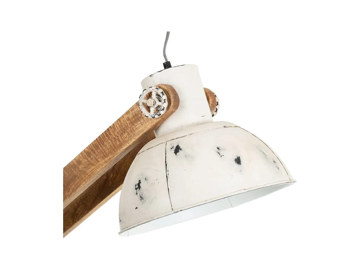 Flexo de pie de madera y metal 26x70x125h cm