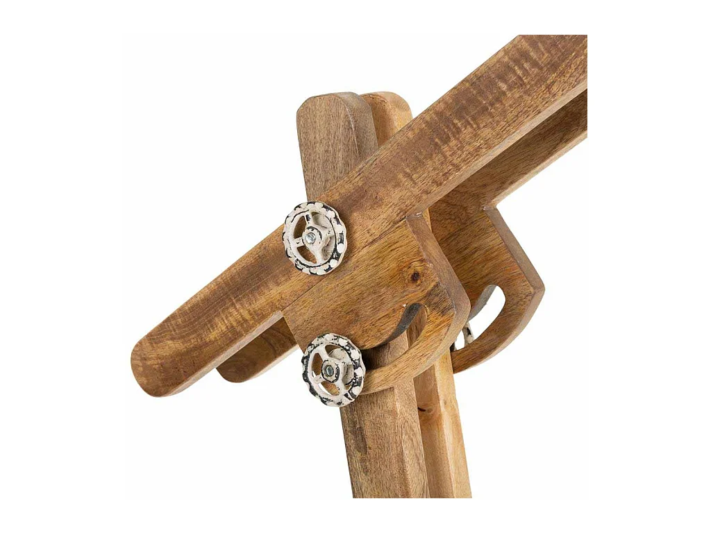 Flexo de pie de madera y metal 26x70x125h cm