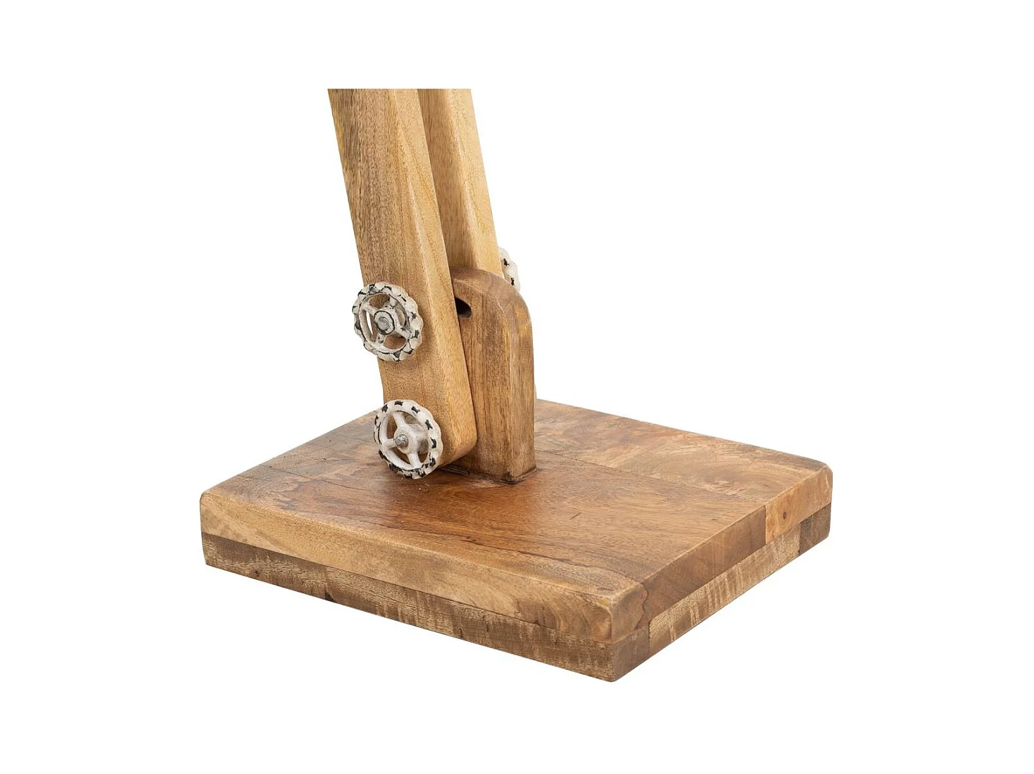 Flexo de pie de madera y metal 26x70x125h cm