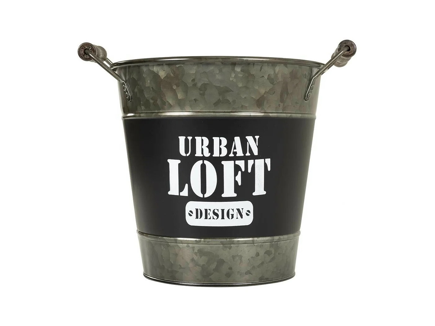 Eiswürfelform aus silbernem Metall, D23/25x23/28h cm