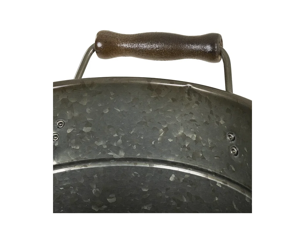 Eiswürfelform aus silbernem Metall, D23/25x23/28h cm