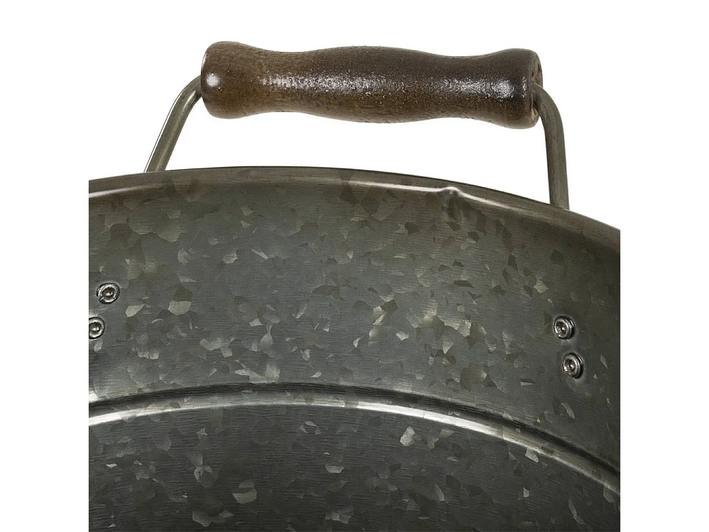 Vaschetta per ghiaccio in metallo argentato d23/25x23/28h