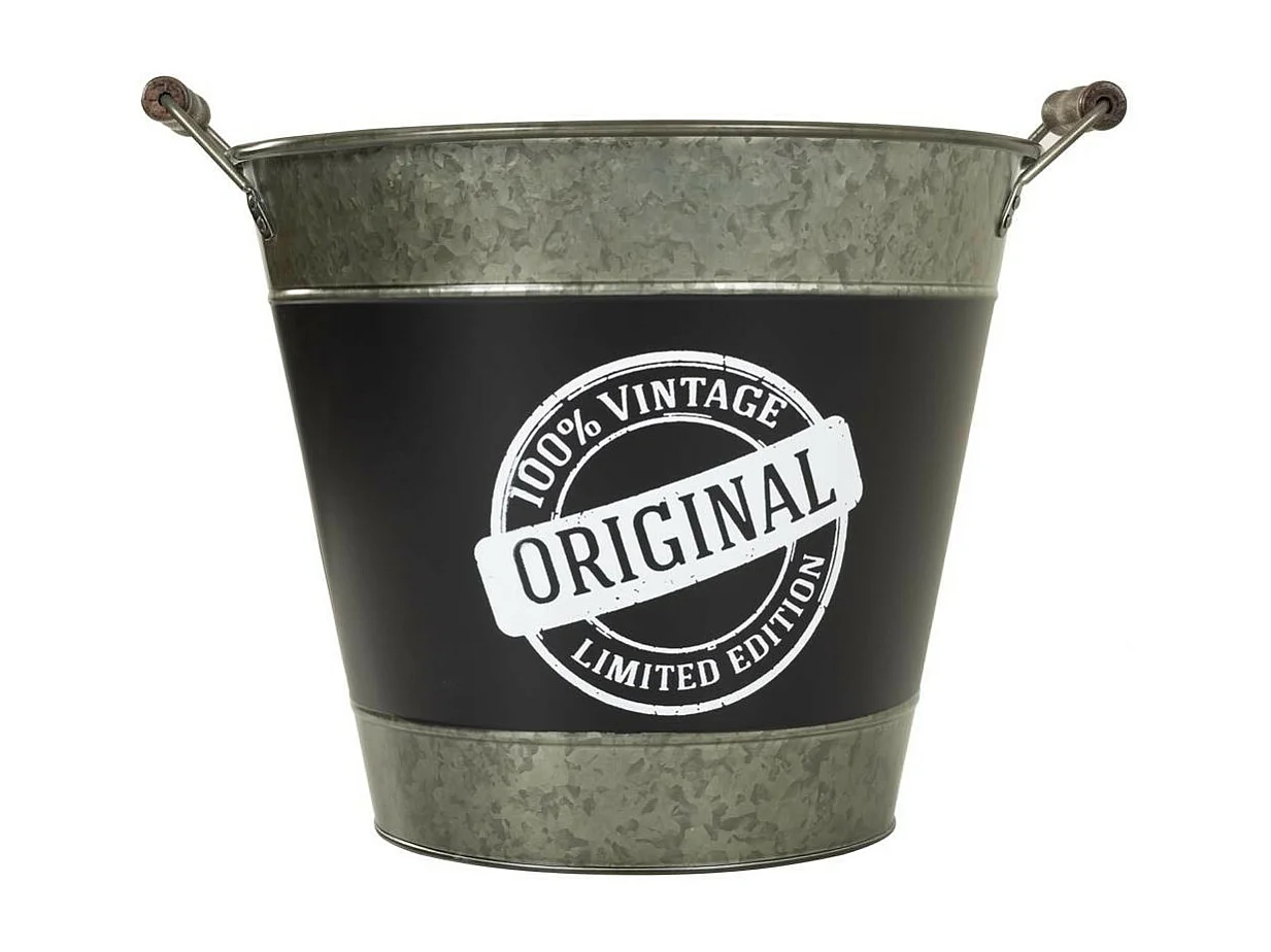 Silberne Eiswürfelschale aus Metall, D33/38x28/30h cm