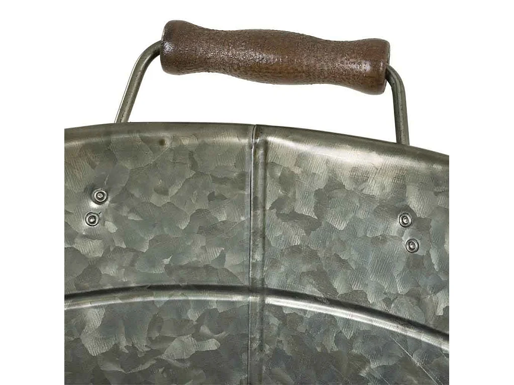 Vaschetta per ghiaccio in metallo argentato d33/38x28/30h