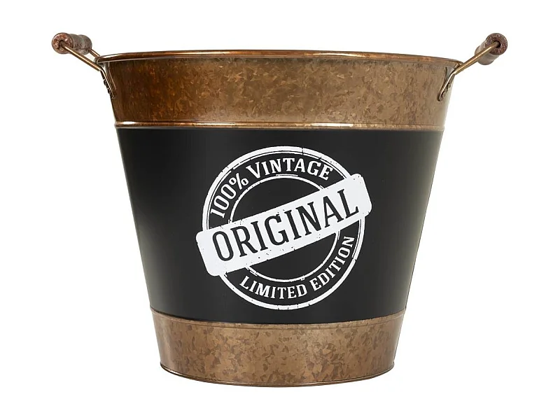 Goldene Eiswürfelschale aus Metall, D33/38x28/30h cm